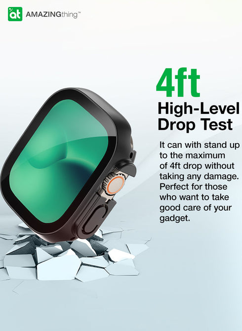 Amazing Thing Apple Watch ULTRA (49mm) Case Marsix PRO w/ built-in Full Glass Screen Protector