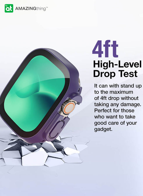 Amazing Thing Apple Watch ULTRA (49mm) Case Marsix PRO w/ built-in Full Glass Screen Protector