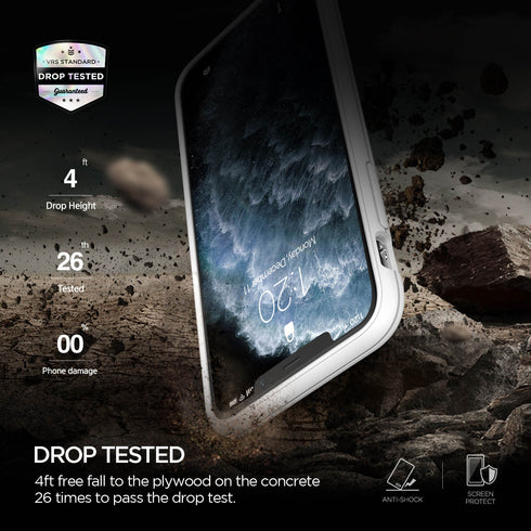 VRS Design iPhone 11 PRO case cover Damda Glide Shield - White Marble