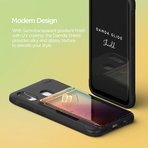 VRS Design Samsung Galaxy A30 case cover Damda Glide Shield - Solid Orange Purple