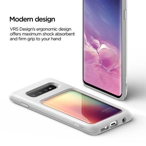 VRS Design Samsung Galaxy S10 case cover Damda High Pro Shield - Orange Purple