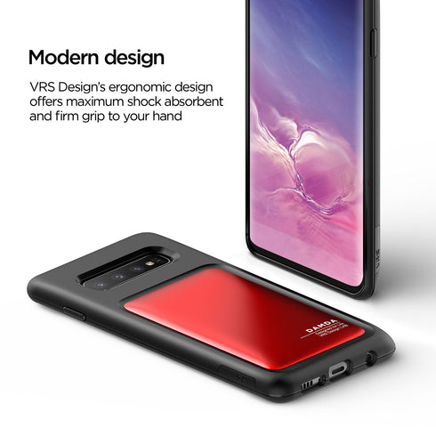 VRS Design Samsung Galaxy S10 case cover Damda High Pro Shield - Deep Red