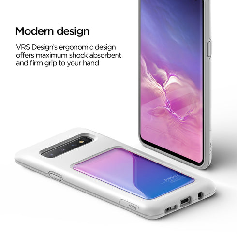 VRS Design Samsung Galaxy S10 PLUS case cover Damda High Pro Shield - Pink Blue