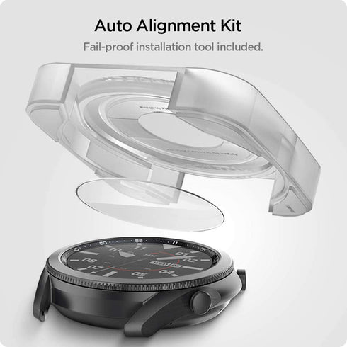 Spigen Samsung Galaxy Watch 3 (45mm) GLAStR EZ Fit Tempered Glass Screen Protector