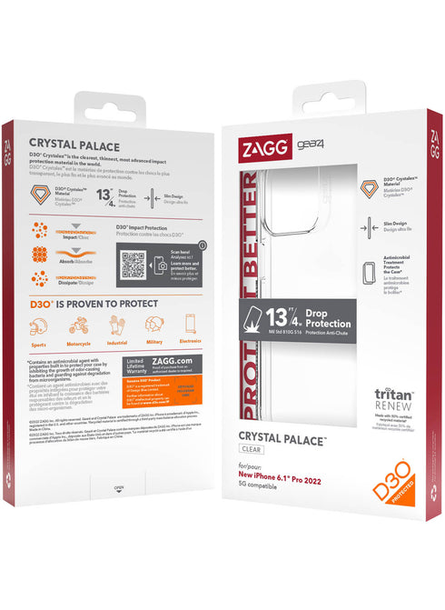 Gear4 iPhone 14 PRO Case D3O Crystal Palace