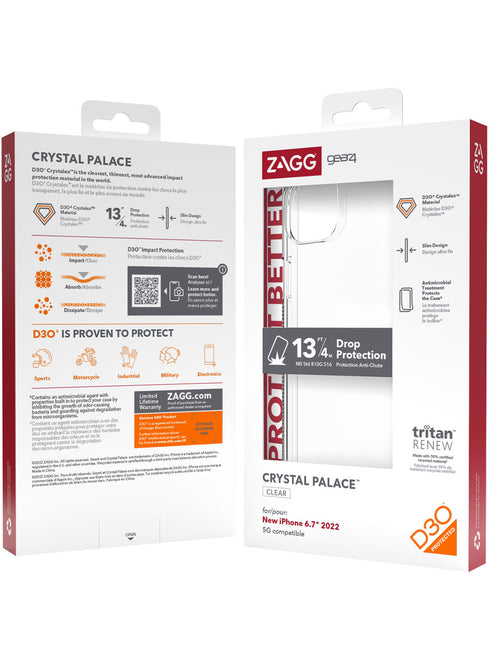 Gear4 iPhone 14 PLUS Case D3O Crystal Palace