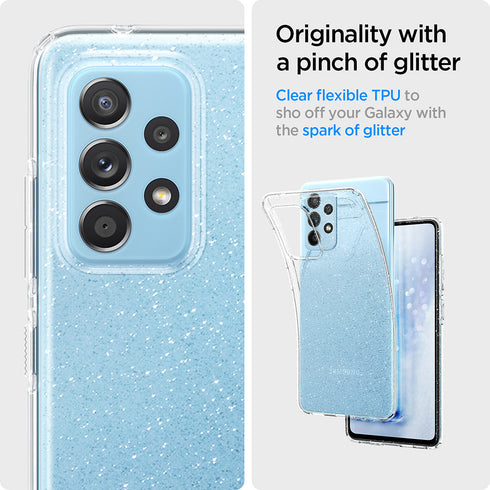 Spigen Samsung Galaxy A52 and A52s 5G (2021) case cover Liquid Crystal Glitter - Crystal Quartz