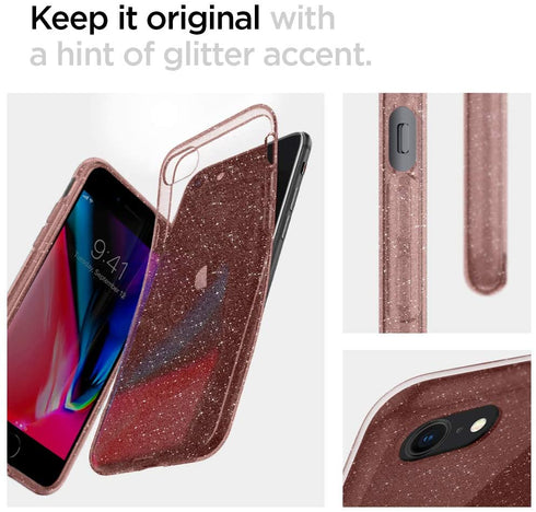 Spigen iPhone SE 3 / SE / 8/ 7 Case Liquid Crystal Glitter