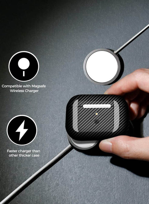 MONOCARBON AirPods PRO 2 Case Real Carbon Fiber