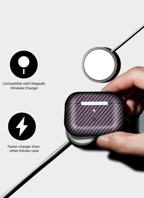 MONOCARBON AirPods PRO 2 Case Real Carbon Fiber