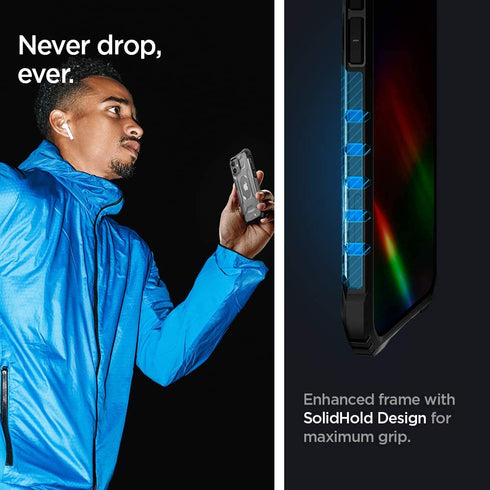 Spigen iPhone 12 Mini case cover Nitro Force - Matte Black