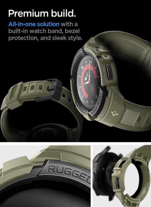 Spigen Samsung Galaxy Watch 5 PRO (45mm) Band with Case Rugged Armor PRO