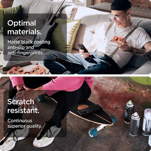 Spigen Samsung Galaxy A72 case cover Rugged Armor - Matte Black