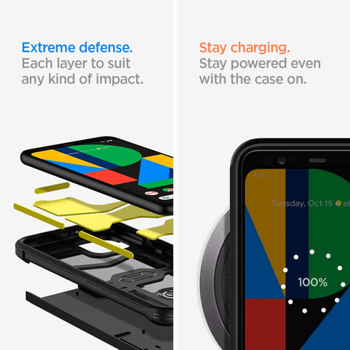 Spigen Google Pixel 4 XL case cover Tough Armor - Black