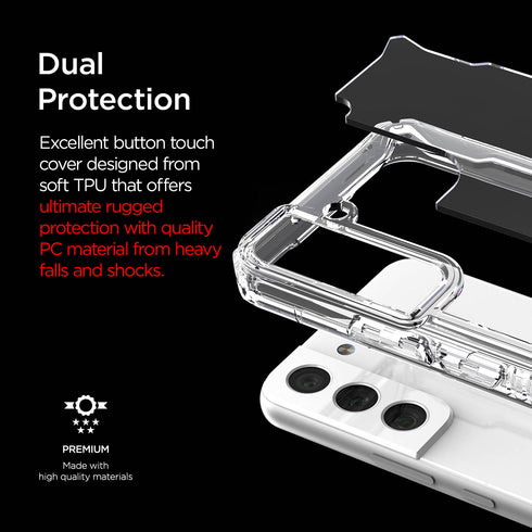 VRS Design Samsung Galaxy S22 Case Terra Guard Crystal