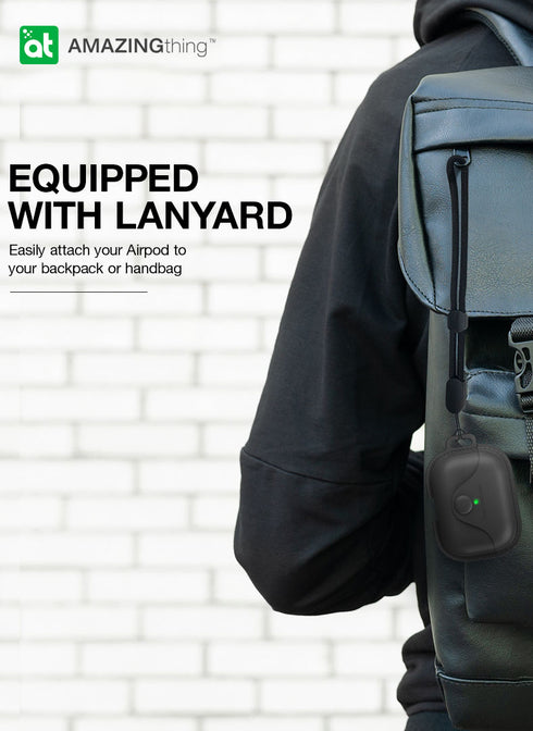 Amazing Thing AirPods Pro 2 / AirPods PRO Case Marsix Pro Leatherette with Lanyard