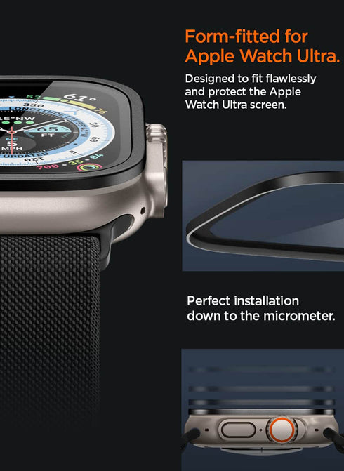 Spigen Apple Watch ULTRA 2 / 1 (49mm) Tempered Glass Screen Protector GLAStR Slim PRO