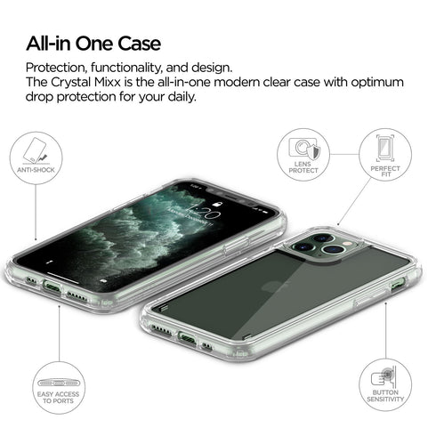 VRS Design iPhone 11 PRO case cover Crystal Mixx - Translucent Clear