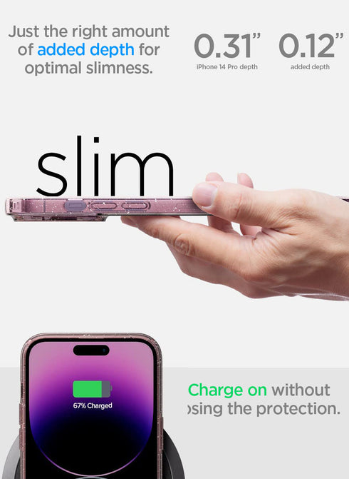 Spigen iPhone 14 PRO Case Liquid Crystal Glitter