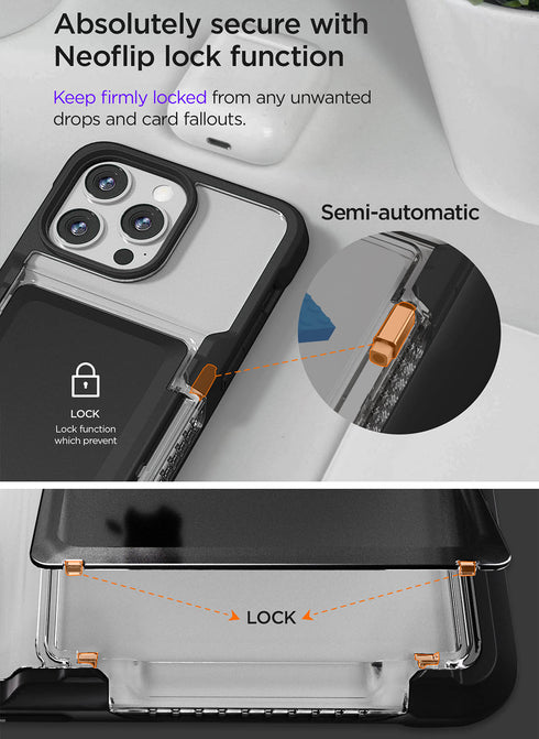 VRS Design iPhone 14 Pro MAX Case Neo Flip