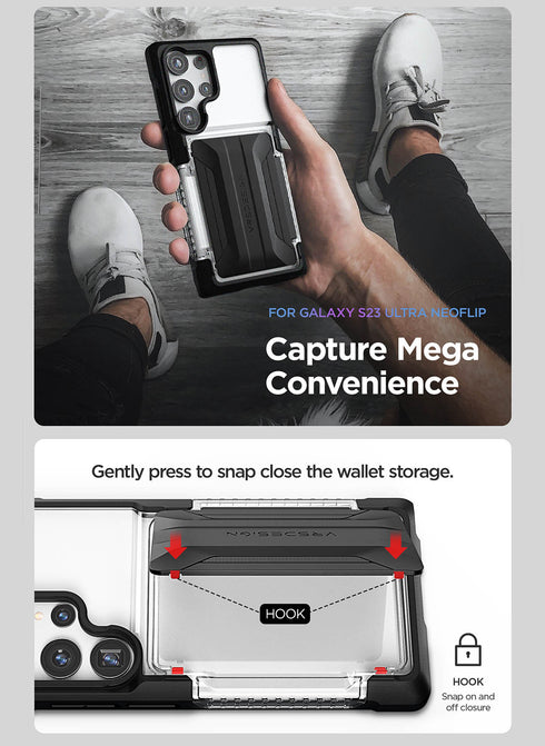 VRS Design Samsung Galaxy S23 ULTRA Case Neo Flip ACTIVE