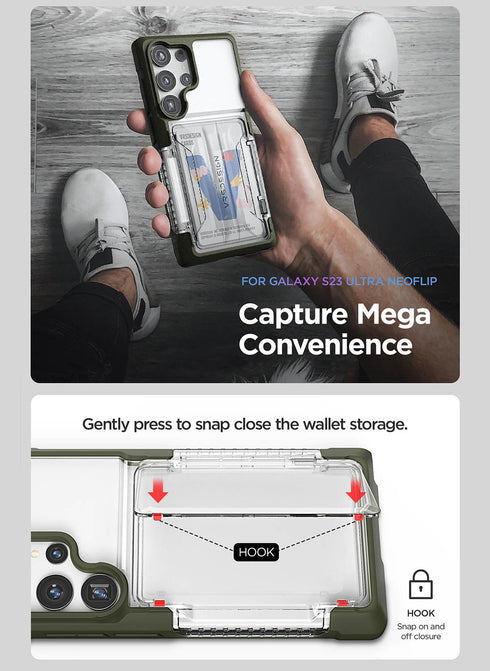 VRS Design Samsung Galaxy S23 ULTRA Case Neo Flip ACTIVE