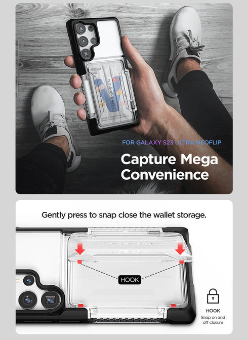 VRS Design Samsung Galaxy S23 ULTRA Case Neo Flip ACTIVE