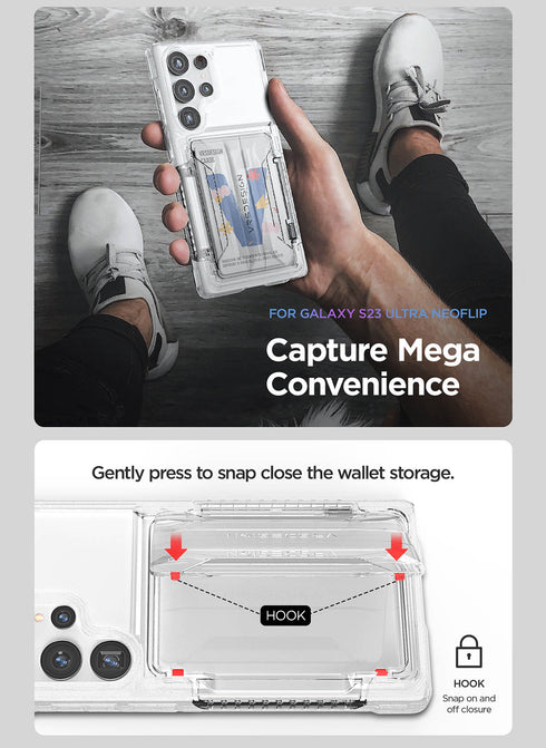VRS Design Samsung Galaxy S23 ULTRA Case Neo Flip ACTIVE