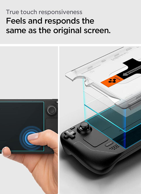 Spigen Steam Deck Tempered Glass Screen Protector GLAStR EZ Fit