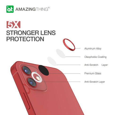 Amazing Thing iPhone 12 Mini and iPhone 12 Camera Lens Protector SUPREME AR Lens Defender