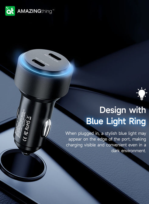 Amazing Thing Speed PRO USB-C 2 Port PD66W MAX Car Charger
