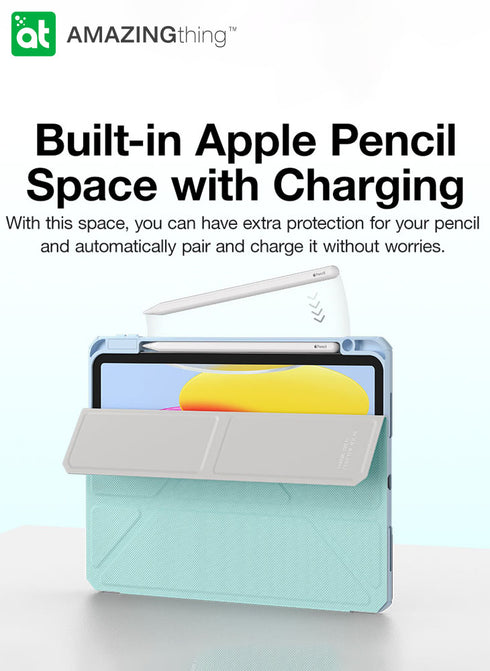Amazing Thing iPad 10.9" (2022) 10th Gen Case Titan Pro (Pencil Storage Slot)