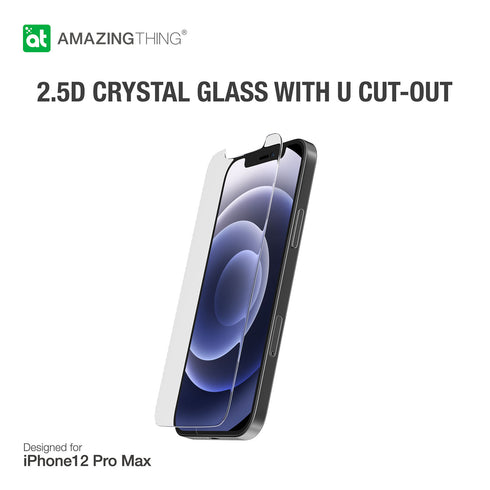 Amazing Thing iPhone 12 Pro MAX Tempered Glass Screen Protector Case Friendly 2.5D