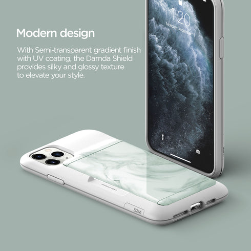 VRS Design iPhone 11 PRO case cover Damda Glide Shield - White Marble