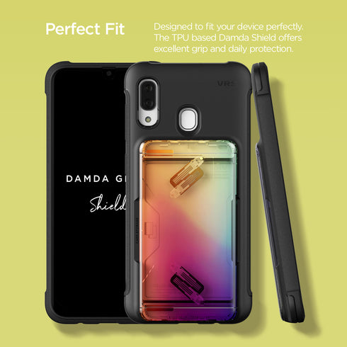 VRS Design Samsung Galaxy A30 case cover Damda Glide Shield - Solid Orange Purple