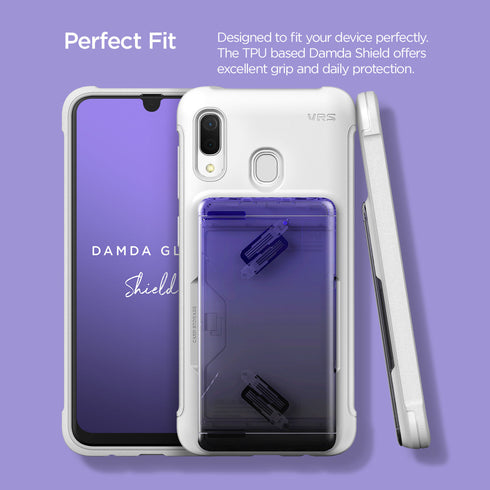 VRS Design Samsung Galaxy A30 case cover Damda Glide Shield - White Purple Black
