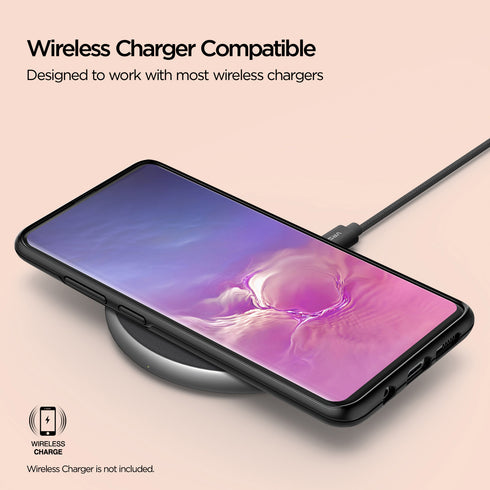 VRS Design Samsung Galaxy S10 PLUS case cover Damda High Pro Shield - Black Marble