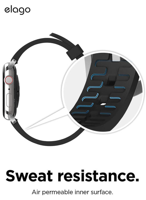 elago Apple Watch Band (44/42mm) Fluoro Rubber Strap