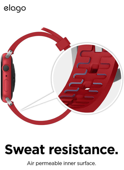 elago Apple Watch Band (44/42mm) Fluoro Rubber Strap