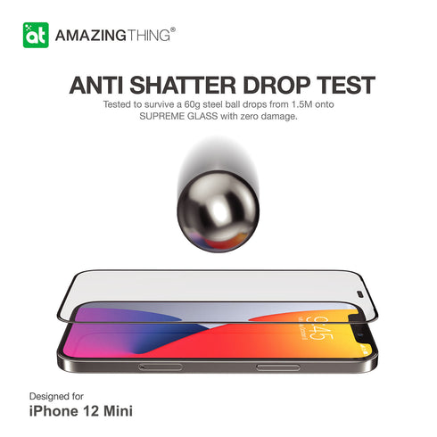 Amazing Thing iPhone 12 Mini Tempered Glass Screen Protector Supreme Glass Fully Covered