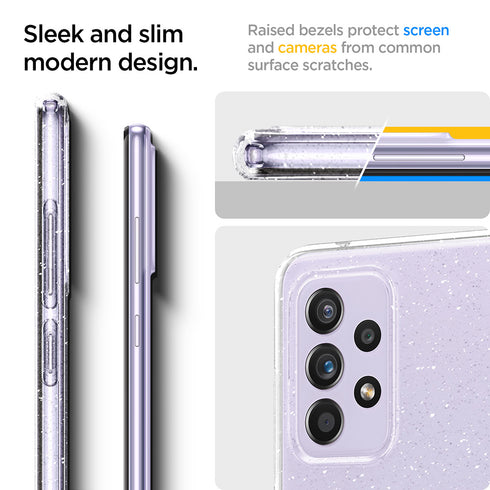 Spigen Samsung Galaxy A52 and A52s 5G (2021) case cover Liquid Crystal Glitter - Crystal Quartz