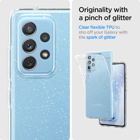 Spigen Samsung Galaxy A72 case cover Liquid Crystal Glitter - Crystal Quartz