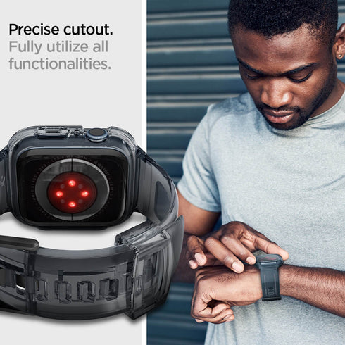 Spigen Apple Watch Band with Case Series (45/44mm) Liquid Crystal PRO