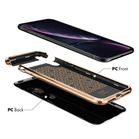 Spigen iPhone XR case cover La Manon Etui - Gold Black
