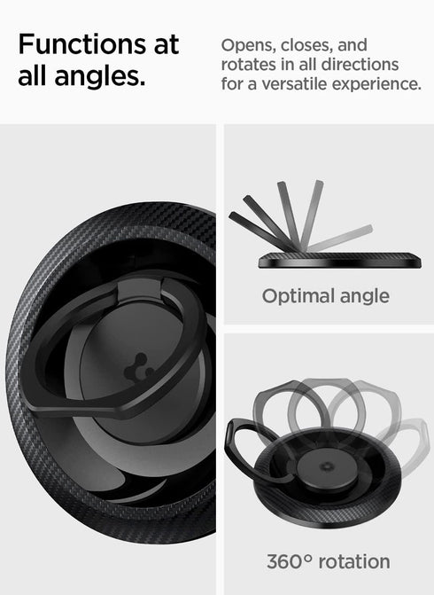 Spigen O-Mag Ring (MagFit) Magnetic Phone Holder with Kickstand