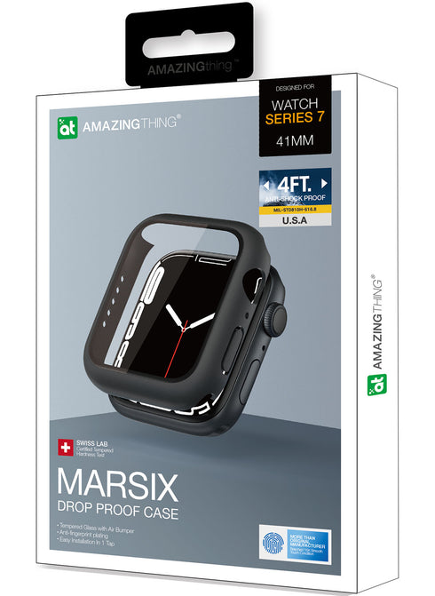 Amazing Thing Apple Watch (41mm) Case Marsix w/ built in Screen Protector