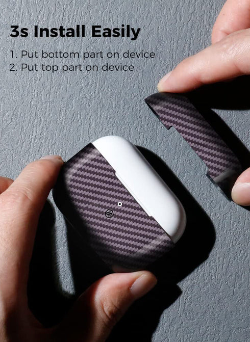 MONOCARBON AirPods PRO 2 Case Real Carbon Fiber