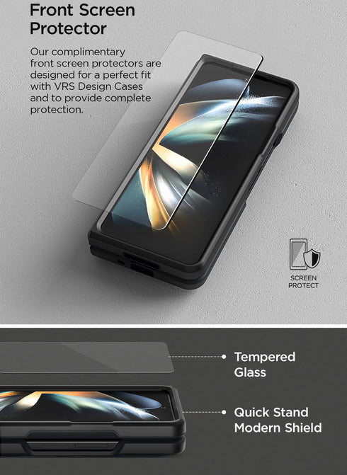 VRS Design Samsung Galaxy Z Fold 4 Case Quick Stand MODERN