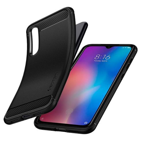 Spigen Xiaomi Mi 9 SE case cover Rugged Armor- Matte Black