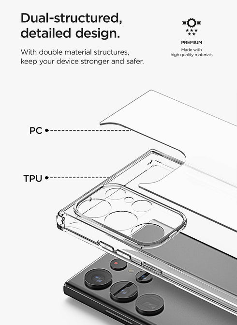 VRS Design Samsung Galaxy S23 ULTRA Case Crystal Mixx